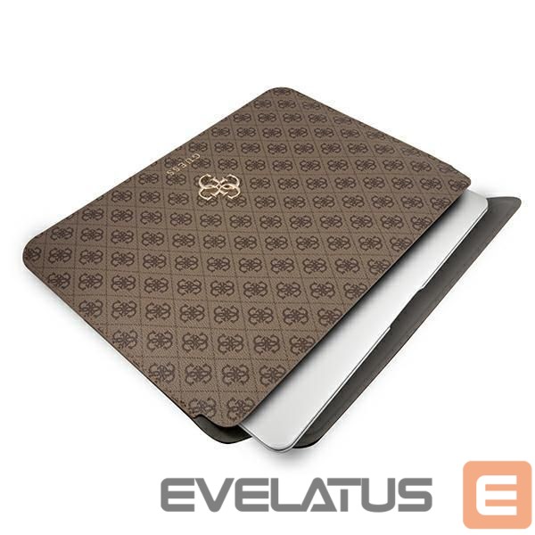 Krepšiai ir portfeliai Guess Guess 4G Big Logo case for a 13" laptop - brown