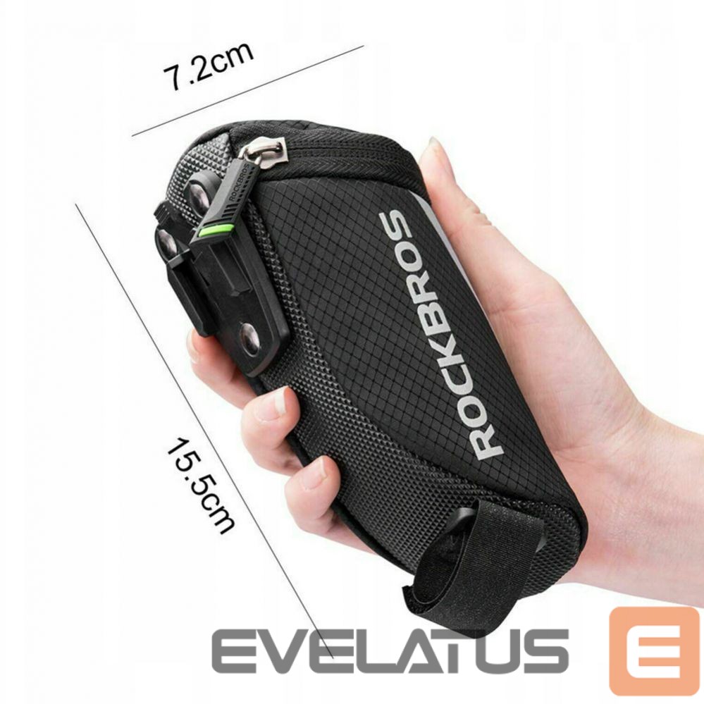 Dviračio priedas Rockbros Rockbros C28 bicycle bag under the saddle - black