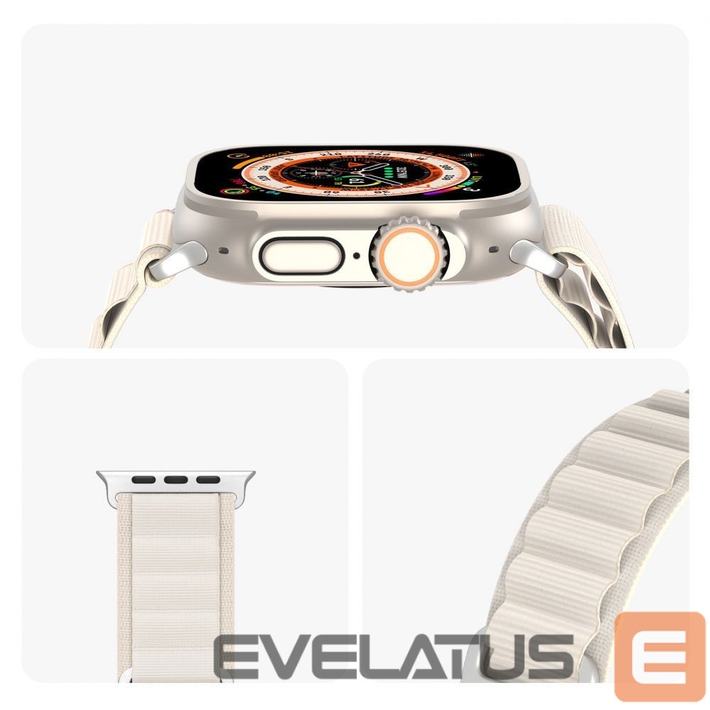 Dirželis Dux Ducis Apple Sport Buckle Strap for Apple Watch 42/44/45/46/49MM Starlight