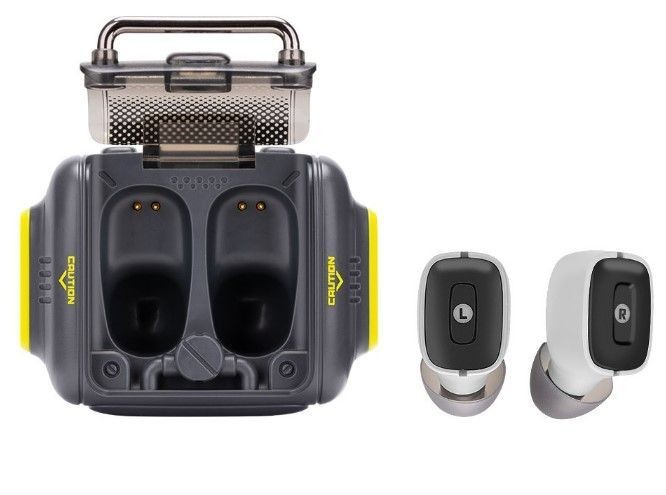 Belaidės ausinės Tactical Space Force StrikePods Grey Black