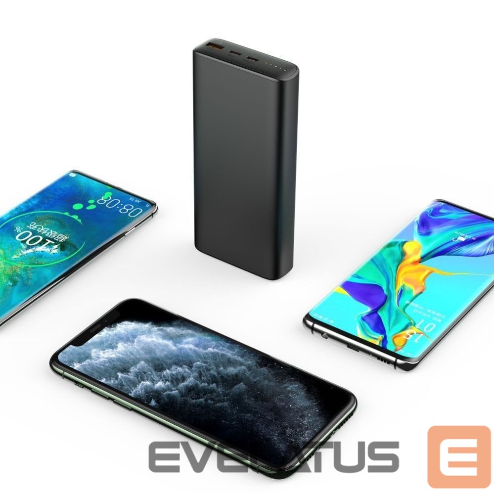 Išorinė baterija Veger Powerbank Veger T100 (W2032C-100) PD QC3.0 5A 100W 20000 mAh black