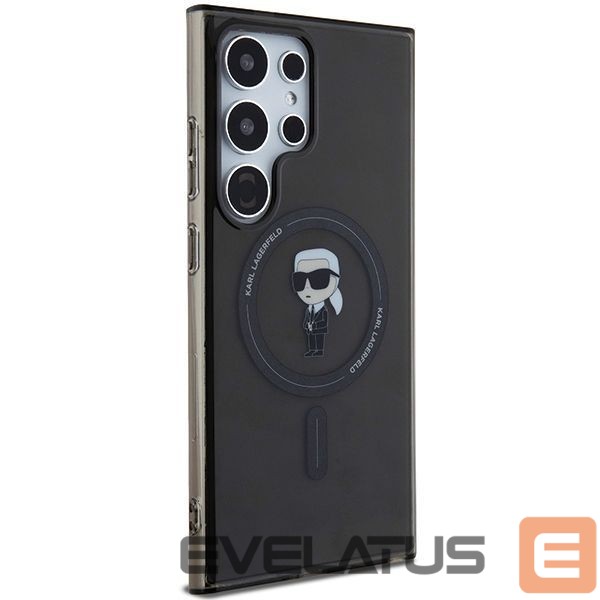 Nugarėlės dėklai Karl Lagerfeld Karl Lagerfeld IML Ikonik MagSafe Case for Samsung Galaxy S24 Ultra - Black