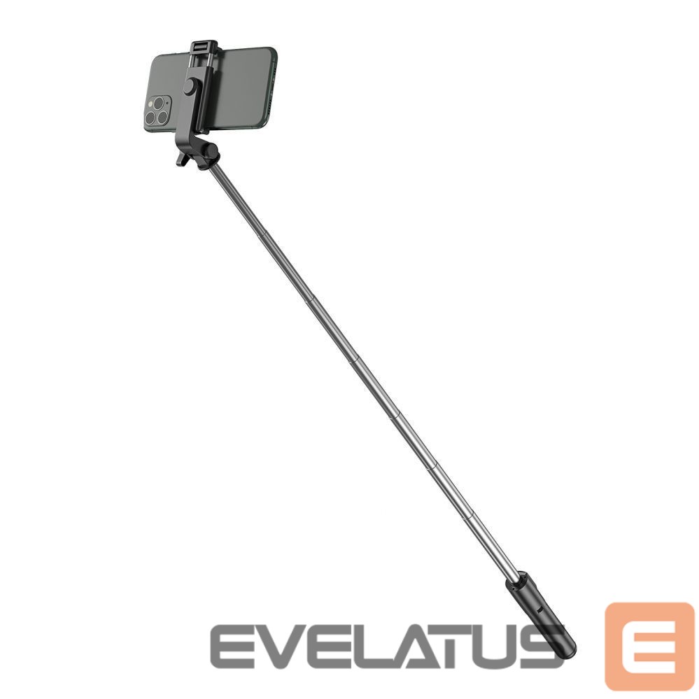 Fotoaparato priedas Hurtel Selfie stick WHS1Y telescopic tripod 1m with phone holder - black