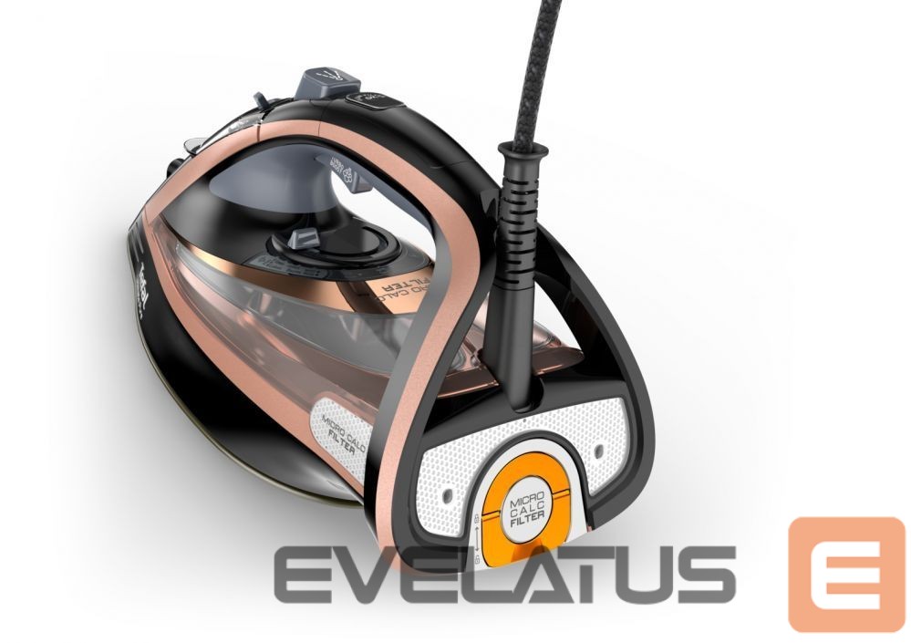 Lygintuvai TEFAL Steam Iron FV9845 3200 W, Water tank capacity 350 ml, Continuous steam 60 g/min, Black/Rose Gold
