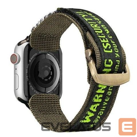 Dirželis Dux Ducis Strap (Outdoor Version) strap for Apple Watch Ultra, SE, 8, 7, 6, 5, 4, 3, 2, 1 (49, 45, 44, 42 mm) nylon band bracelet Black Green