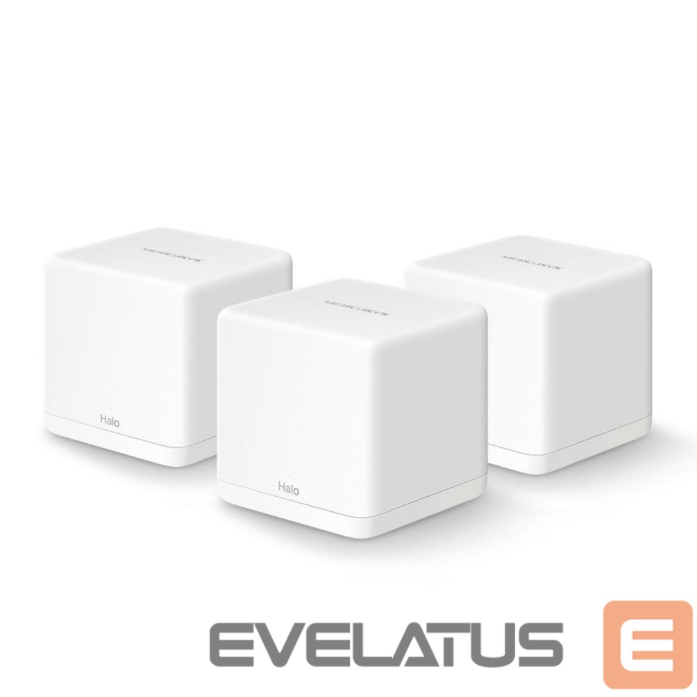 Maršrutizatoriai MERCUSYS Wireless Router||Wireless Router|3-pack|1300 Mbps|Mesh|IEEE 802.11a|IEEE 802.11 b/g|IEEE 802.11n|IEEE 802.11ac|HALOH30G(3-PACK)