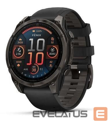 Išmanusis laikrodis Garmin SMARTWATCH FENIX 8 SAPPHIRE/BLACK/GRAY 010-02905-21