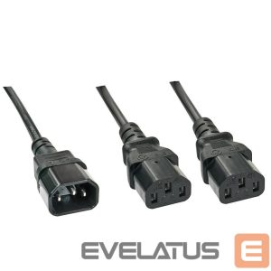 Adapteris LINDY  CABLE POWER C14 TO 2 X C13/1M 30363 