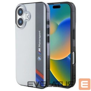 Kitas telefono priedas BMW  BMW Motosport IML Vertical Stripe iPhone 16 Case - Gray 
