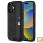 Kitas telefono priedas BMW  BMW M Perforated Tricolor Detail Line iPhone 16 Case - Black 