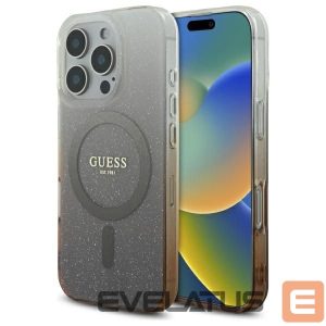 Kitas telefono priedas Guess  Guess IML Glitter Gradient MagSafe iPhone 16 Pro Case - Brown 