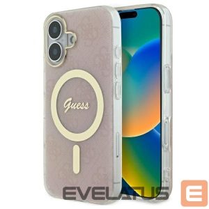 Kitas telefono priedas Guess  Guess IML 4G MagSafe iPhone 16 Case - Pink 