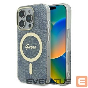 Kitas telefono priedas Guess  Guess IML 4G MagSafe Case for iPhone 16 Pro Max - Blue 