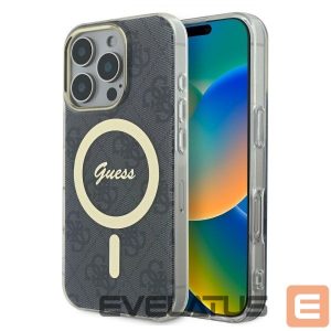 Kitas telefono priedas Guess  Guess IML 4G MagSafe Case for iPhone 16 Pro Max - Black 