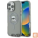 Kitas telefono priedas Karl Lagerfeld  Karl Lagerfeld IML Metal Karl Head MagSafe Case for iPhone 16 Pro Max - Black 