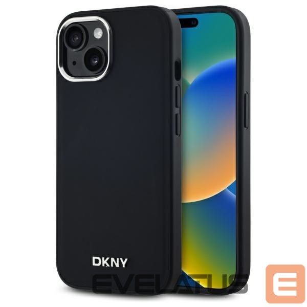Kitas telefono priedas DKNY DKNY Plain Logo MagSafe iPhone 15 Case - Black