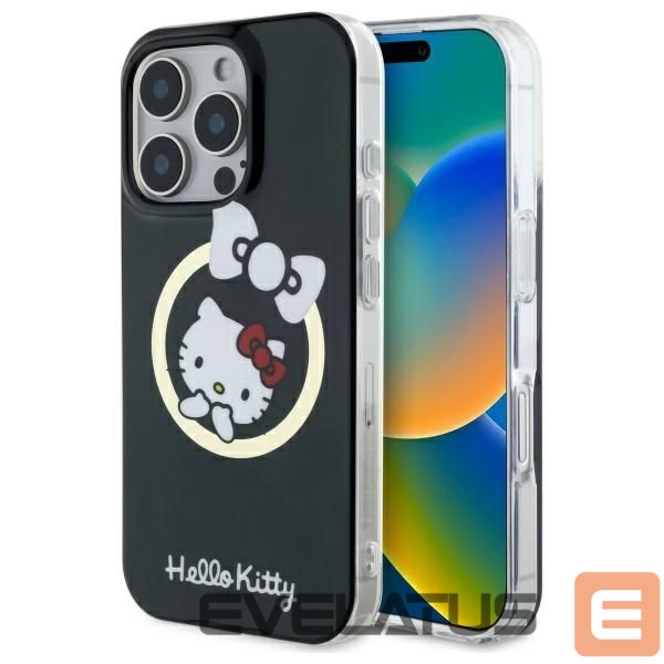 Kitas telefono priedas Hello Kitty Hello Kitty IML Fun Bow Magsafe iPhone 16 Pro Case - Black
