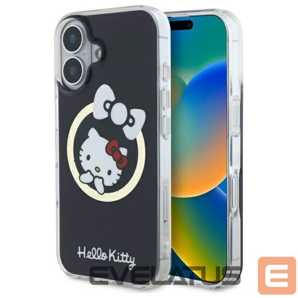 Kitas telefono priedas Hello Kitty Hello Kitty IML Fun bow Magsafe iPhone 16 Case - Black