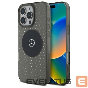 Kitas telefono priedas Mercedes-Benz  Mercedes MB Case Star Pattern for iPhone 16 Pro - Black 