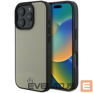 Kitas telefono priedas Mercedes-Benz  Mercedes MB Textured and Plain Leather MagSafe case for iPhone 16 Pro Max - beige 