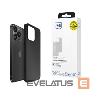 Kitas telefono priedas 3MK  3mk Silicone Case for iPhone 16 Pro Max - Black 