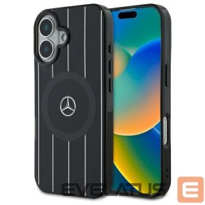 Kitas telefono priedas Mercedes-Benz  Mercedes MB Double Layer Crossed Lines MagSafe case for iPhone 16 - black 