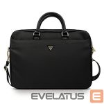 Nešiojamojo kompiuterio krepšys Guess  Guess Nylon Triangle Logo bag for a 16" laptop - black 