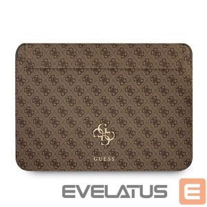 Krepšiai ir portfeliai Guess  Guess 4G Big Logo case for a 13" laptop - brown 