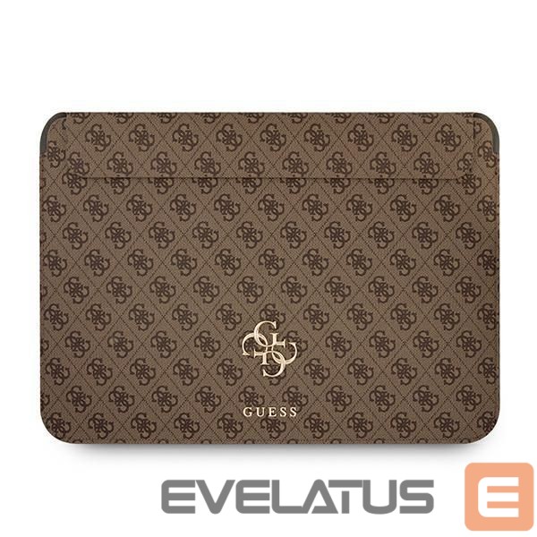 Krepšiai ir portfeliai Guess Guess 4G Big Logo case for a 13" laptop - brown