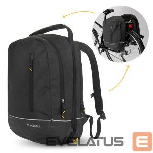 Dviračio priedas Wozinsky  Wozinsky Double Bike Bag Backpack 2in1 30l Black (WBB30BK) 