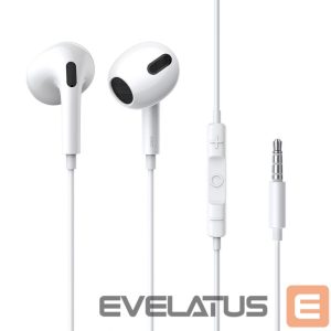Laidinės ausinės Baseus  Baseus Encok H17 3.5mm minijack wired headphones white (NGCR020002) 