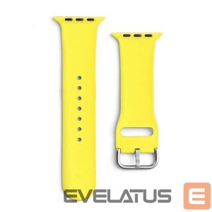 Dirželis Hurtel  Silicone Strap APS for Apple Watch 38/40/41mm Strap Watch Bracelet - Yellow 