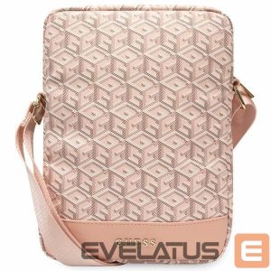 Nugarėlės dėklai Guess  Guess Bag GUTB10HGCFSEP 10" pink/pink GCube Stripe Tablet Bag 