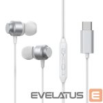 laidiniai garsiakalbiai Joyroom  JR-EC06 In-Ear Metal Wired Earbuds 10mm Silver