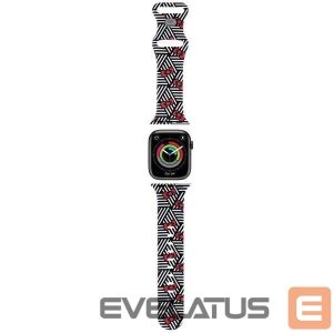 Dirželis Hello Kitty  Hello Kitty Silicone Bows & Stripes Strap for Apple Watch 38/40/41mm - Black 