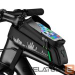 Dviračio priedas Rockbros  Rockbros 029-1BK bicycle bag for frame with phone cover - black 