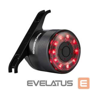 Dviračio priedas Rockbros  Rockbros Q1 Rear Bike Light 7 Color LED + USB-C - USB-A Cable - Black 