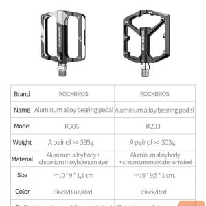 Dviračio priedas Rockbros  Rockbros K203-BK bicycle pedal set - black 