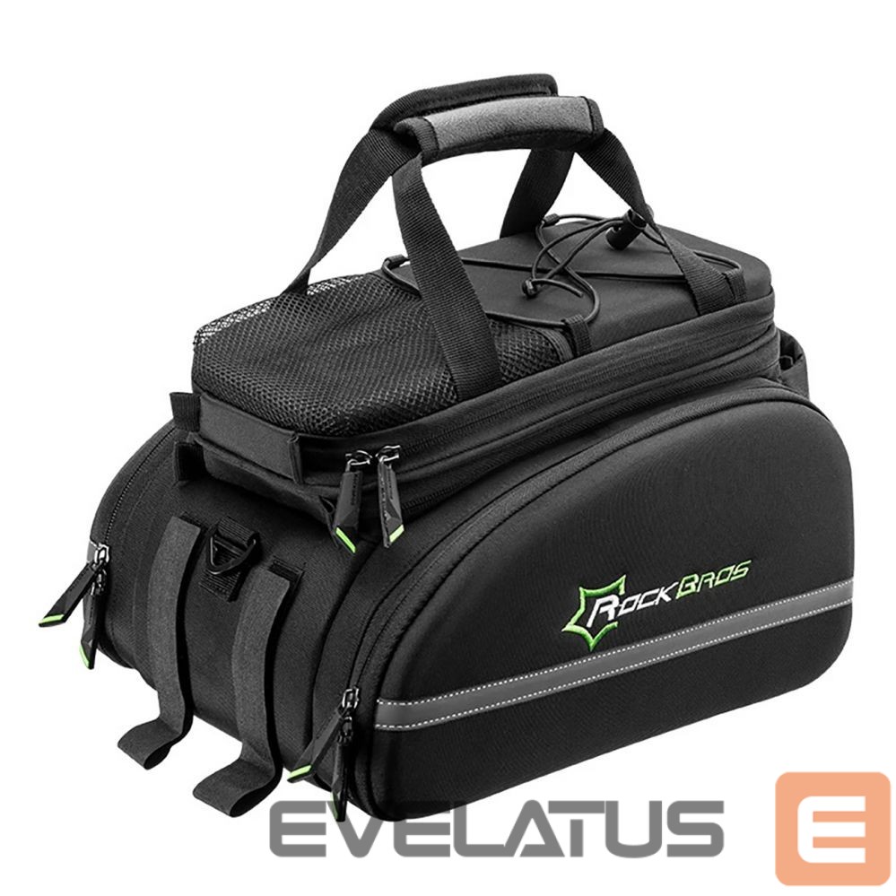 Dviračio priedas Rockbros Rockbros A6-03BK bicycle bag for trunk 35 l with fold-out pockets - black