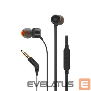 Laidinės ausinės JBL  JBL Tune 110 in-ear headphones with 3.5mm mini jack and remote control - black 