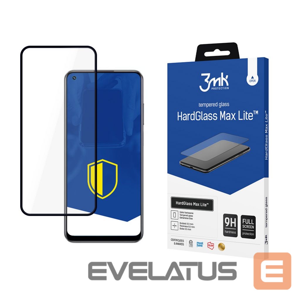 Kitas telefono priedas 3MK 9H 3mk HardGlass Max Lite glass on Realme 10
