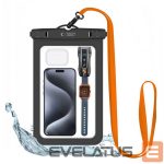 Kiti Tech-Protect  Tech-Protect Waterproof Case UWC9 waterproof for devices up to 8.9" - black and orange 