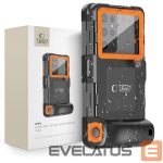 Kiti Tech-Protect  Tech-Protect Waterproof Case IPX8 for 4.7-6.7" Smartphones - Black and Orange 
