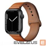 Dirželis Tech-Protect  Tech-Protect LeatherFit Strap for Apple Watch 4 / 5 / 6 / 7 / 8 / 9 / SE / Ultra 1 / 2 (42/44/45/49 mm) - Brown 