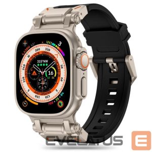 Dirželis Tech-Protect  Tech-Protect Delta Pro Strap for Apple Watch 4 / 5 / 6 / 7 / 8 / 9 / SE / Ultra 1 / 2 (42/44/45/49 mm) - Black-Titanium 