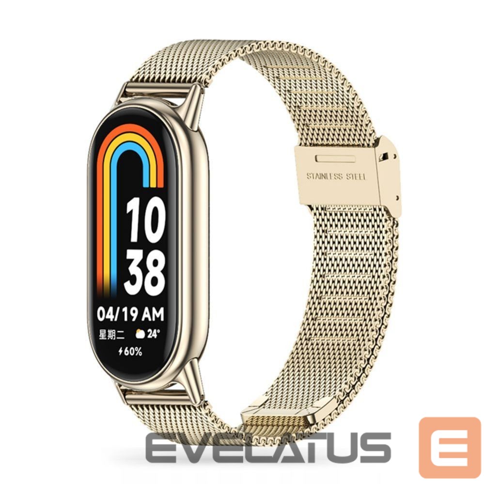 Dirželis Tech-Protect Tech-Protect MilaneseBand Strap for Xiaomi Smart Band 8 / 8 NFC - Beige
