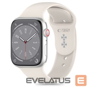 Dirželis Tech-Protect  Tech-Protect Silicone Strap for Apple Watch 4 / 5 / 6 / 7 / 8 / 9 / SE (38 / 40 / 41 mm) - Beige 