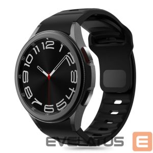 Dirželis Tech-Protect  Tech-Protect Silicone Line Strap for Samsung Galaxy Watch 4 / 5 / 5 Pro / 6 / 7 / FE - Black 