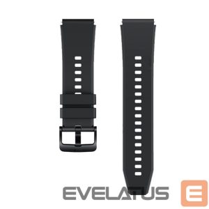 Dirželis Hurtel  Silicone Strap for Huawei Watch GT 2 / 3 / 4 / 2 Pro / 3 Pro / 4 Pro / GT 2e - Black 