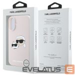 Nugarėlės dėklai Karl Lagerfeld  Karl Lagerfeld Silicone Nauble Heads Print MagSafe Case for iPhone 16 - Pink 